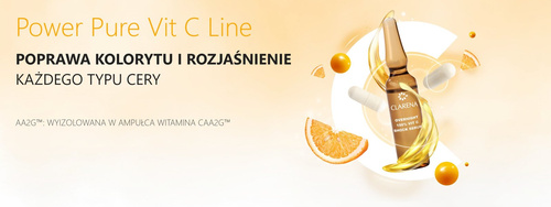 Clarena Power Pure Vit C Line Terapia Szokowa Serum z 100% Witaminą C na Noc 10 x 3ml
