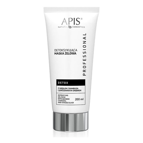 Apis Professional Detox Detoxifying Gel Mask with Bamboo Charcoal and Ionized Silver for Oily and Combination Skin 200ml