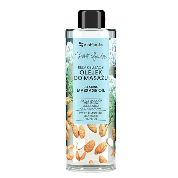 Vis Plantis Secret Garden Relaxing Massage Oil for All Skin Types 200ml Best Before 26.05.26