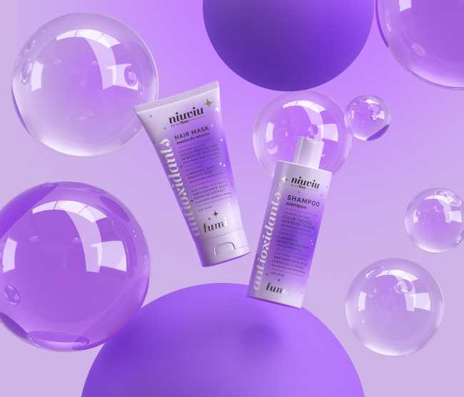 Niuviu Lumi Szampon do Włosów Farbowanych Odżywienie i Ochrona Koloru 300ml