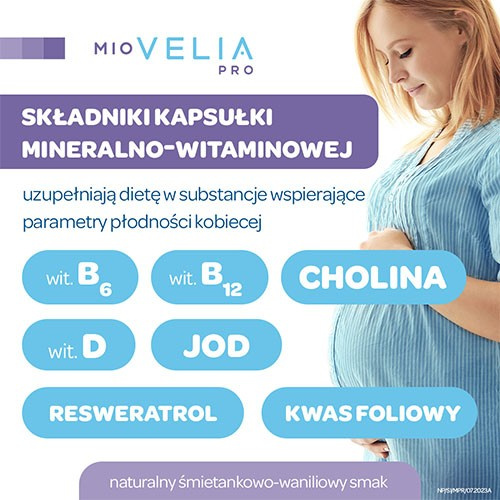 Miovelia Pro Set Diet Supplement Supporting Hormonal Balance in Women Trying for a Child 30 Sachets + 30 Capsules