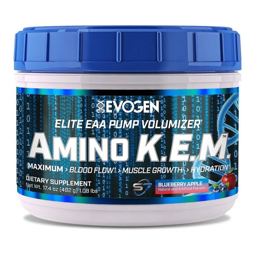 Evogen Amino K.E.M. EAA Aminokwasy EAA, Borówka-Jabłko 492g