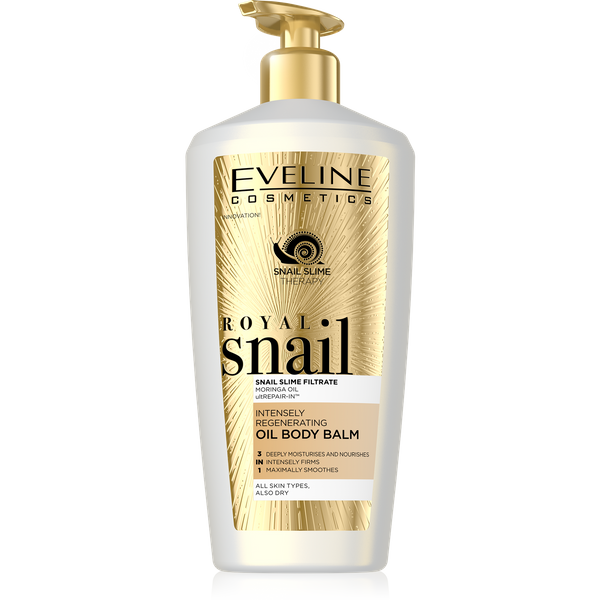 Eveline Royal Snail 3in1 Intensively Regenerating Oil Body Balm 350ml