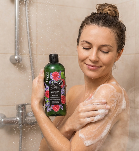 Lirene Oil Therapist Lavender & Raspberry Shower Gel with Essential Oil 400ml