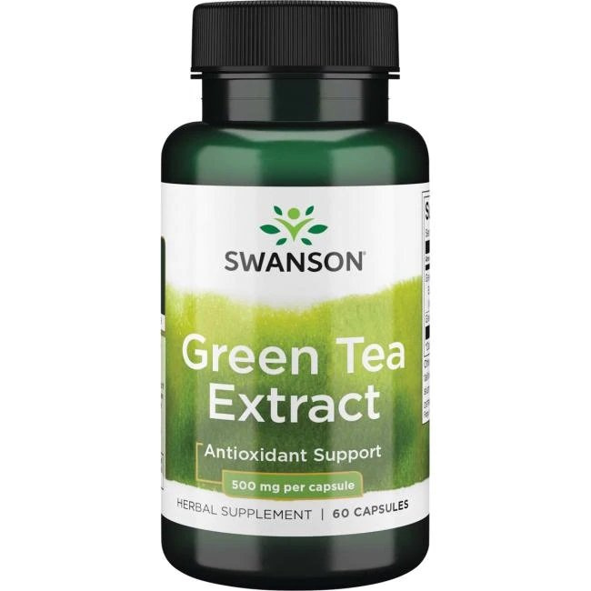 Swanson Green Tea Extract 500mg Ziekona Herbata 60 Kapsułek