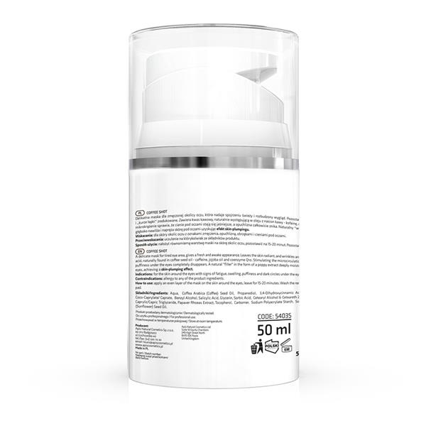 Apis Professional Coffee Shot Biorevitalizing Eye Mask With Caffeic Acid and Coffee Seed Oil 50ml