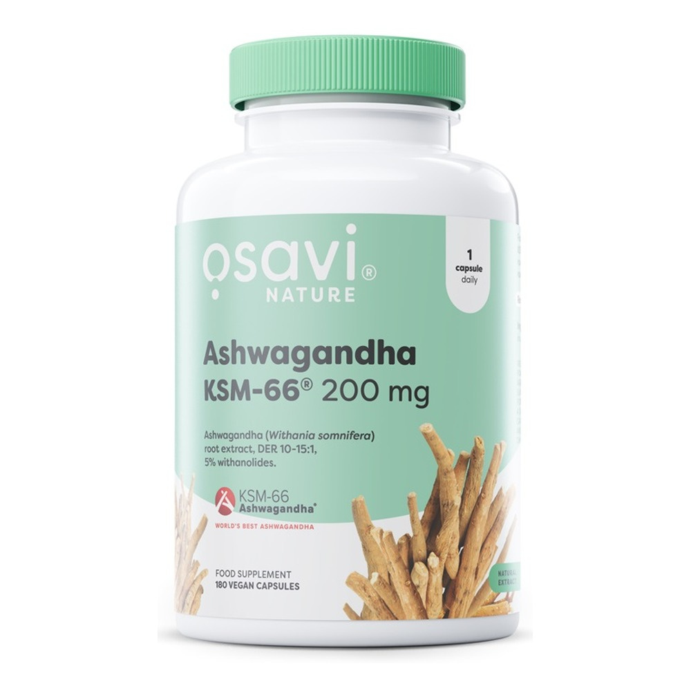 Osavi Ashwagandha KSM-66 200mg for Stress Support and Balance 180 Vegan Caps