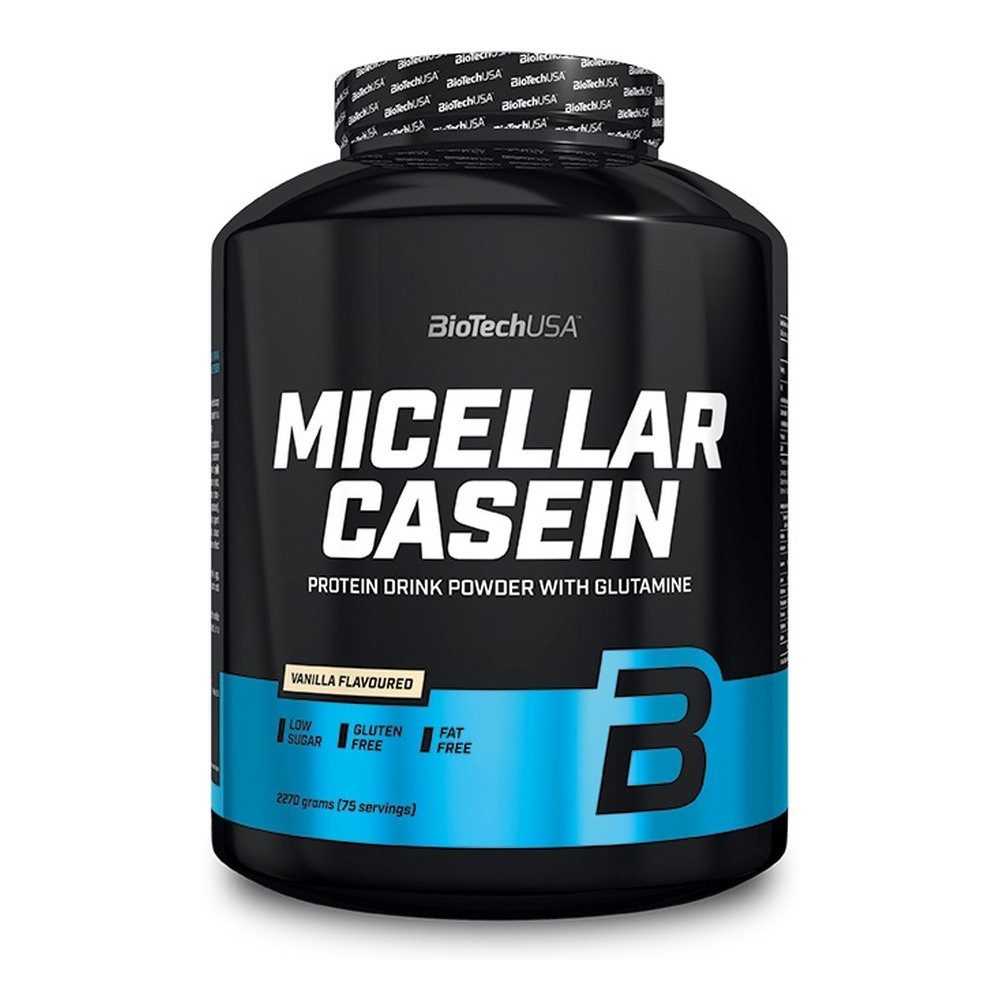 BioTechUSA Micellar Casein Casein Protein Powder, Vanilla 2270g