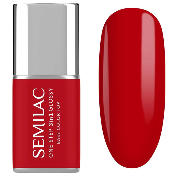 Semilac One Step 3in1 Hybrid Gel Polish S530 Scarlet 7ml
