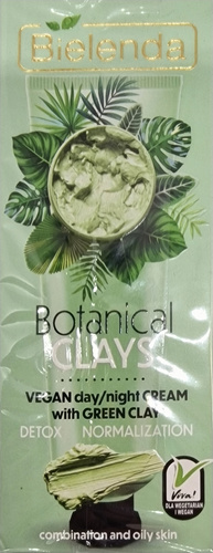 Bielenda Botanical Clays Vegan Face Cream with Green Clay Day and Night 50ml
