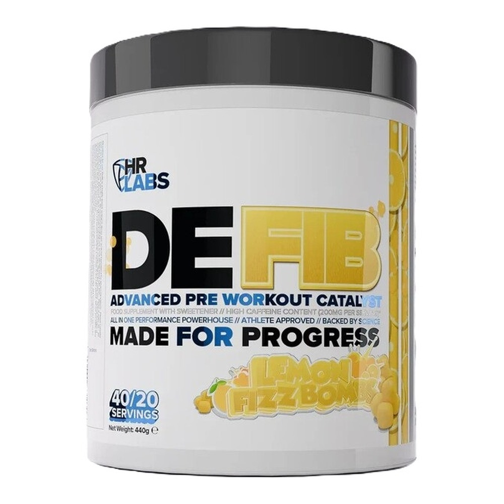 HR Labs Defib Advanced Pre-Workout, Lemon Fizz Bombs 440g