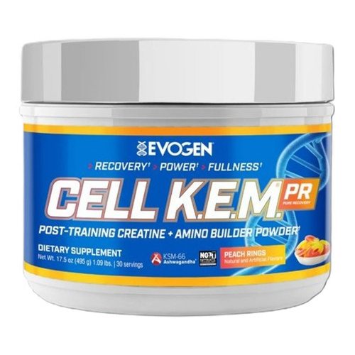 Evogen Cell K.E.M. PR Post-Workout Recovery Powder, Peach Rings 495g