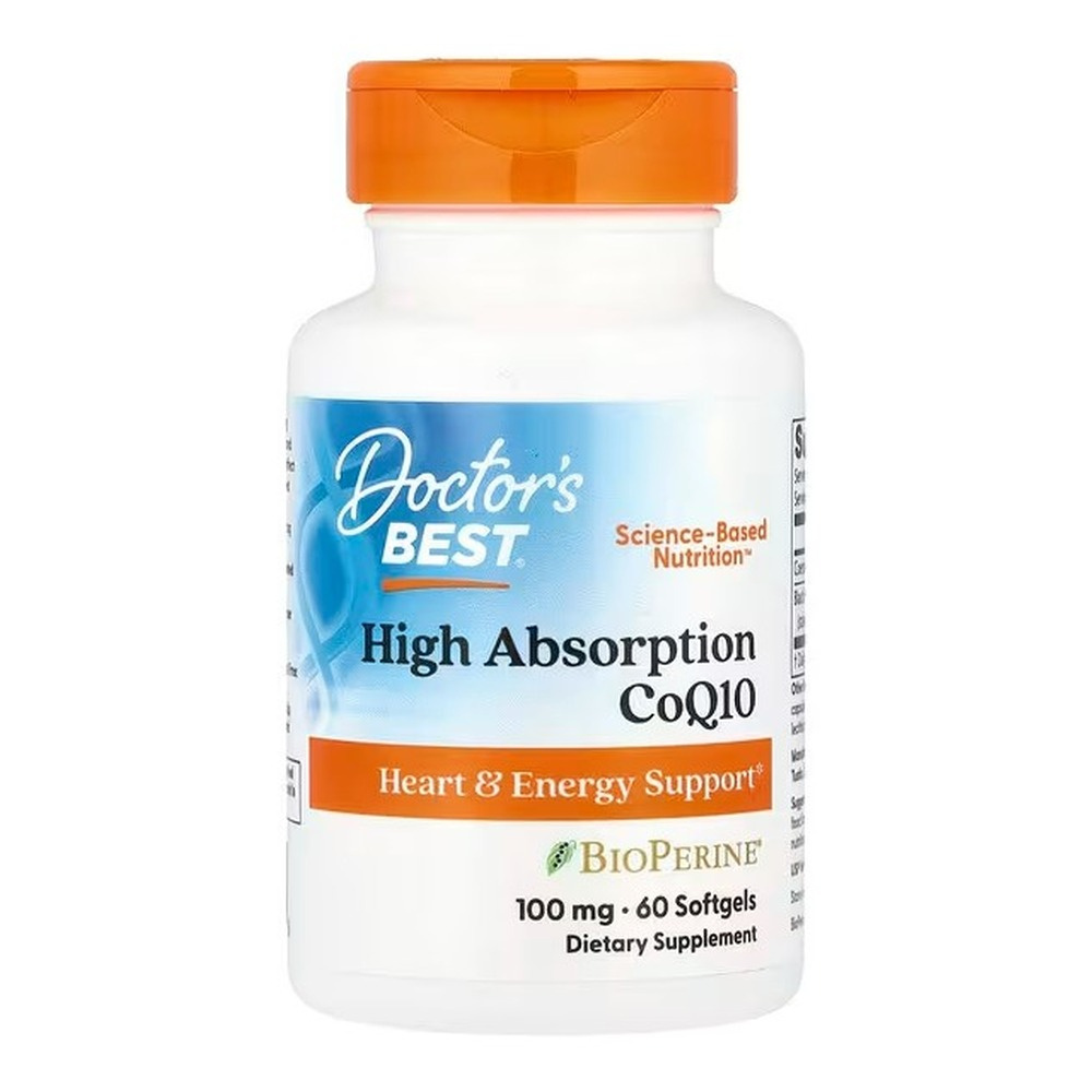 Doctor's Best High Absorption CoQ10 with BioPerine, 100mg Kapsułki miękkie 60 kapsułek miękkich