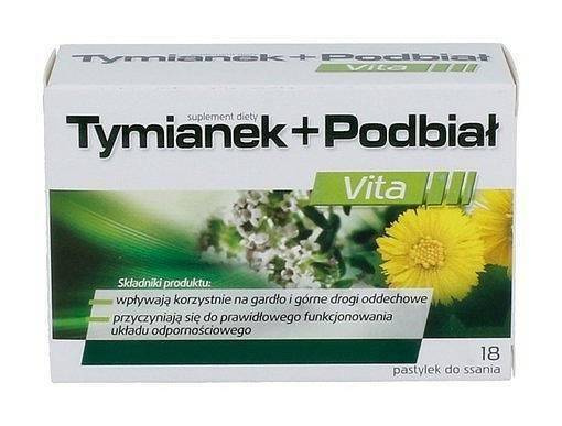 Aflofarm Thyme and Coltsfoot Lozenges Have a Positive Effect on the Throat 18 pcs