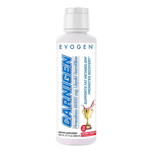 Evogen Carnigen Liquid Victory Punch L-Karnityna w Płynie na Wsparcie Metabolizmu 496ml