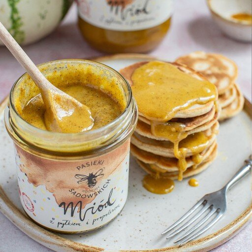 Pasieki Sadowskich Miód Wielokwiatowy z Pyłkiem i Propolisem 1150g