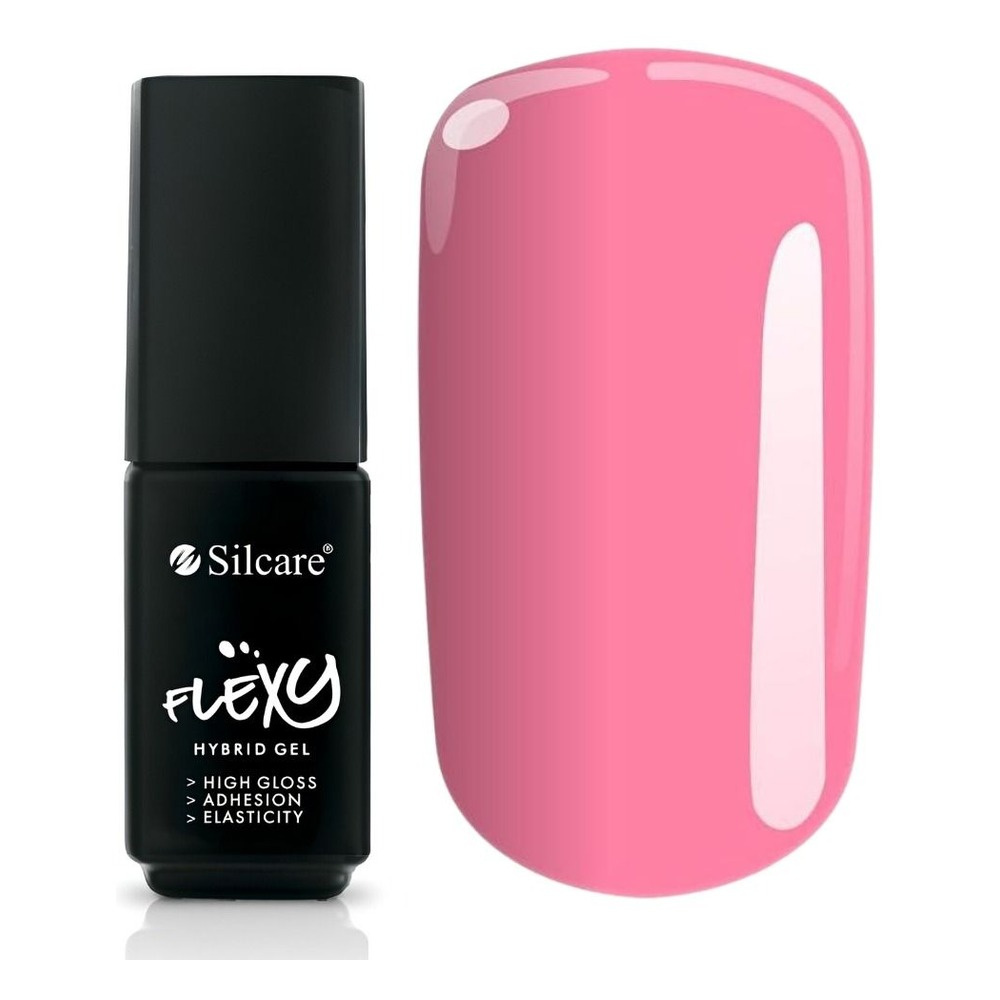 Silcare Flexy UV/LED Hybrid Nail Polish 107 Sweetie Candy Pink 4.5g