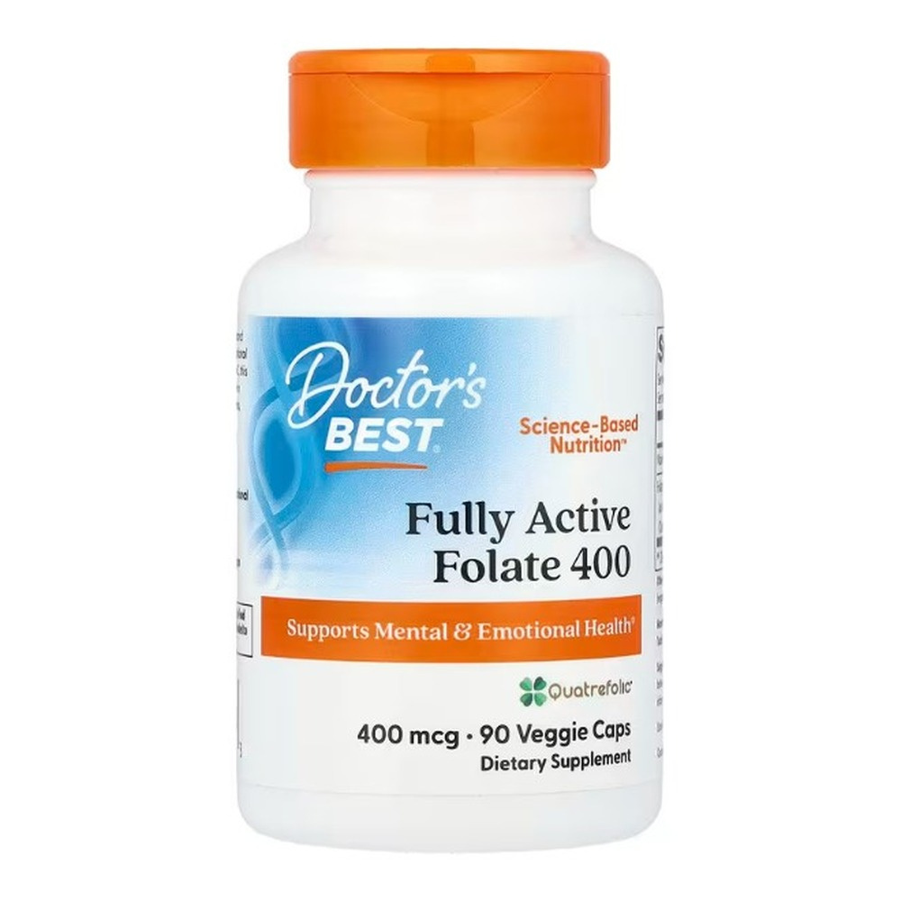 Fully Active Folate 400 with Quatrefolic, 400mcg - 90 vcaps