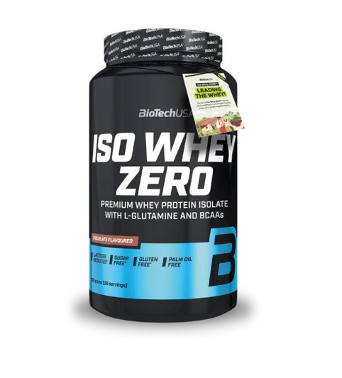 BioTechUSA Iso Whey Zero Whey Protein Isolate Strawberry for Muscle Support 908g