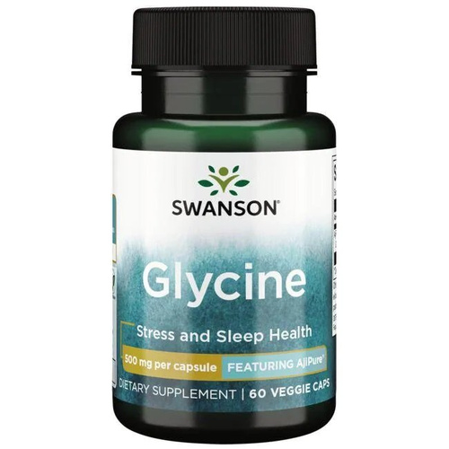 Swanson Glycine 500mg 60 Kapsułek