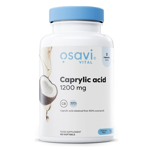 Osavi Caprylic Acid 1200 mg for Keto Diet Support 120 Softgels