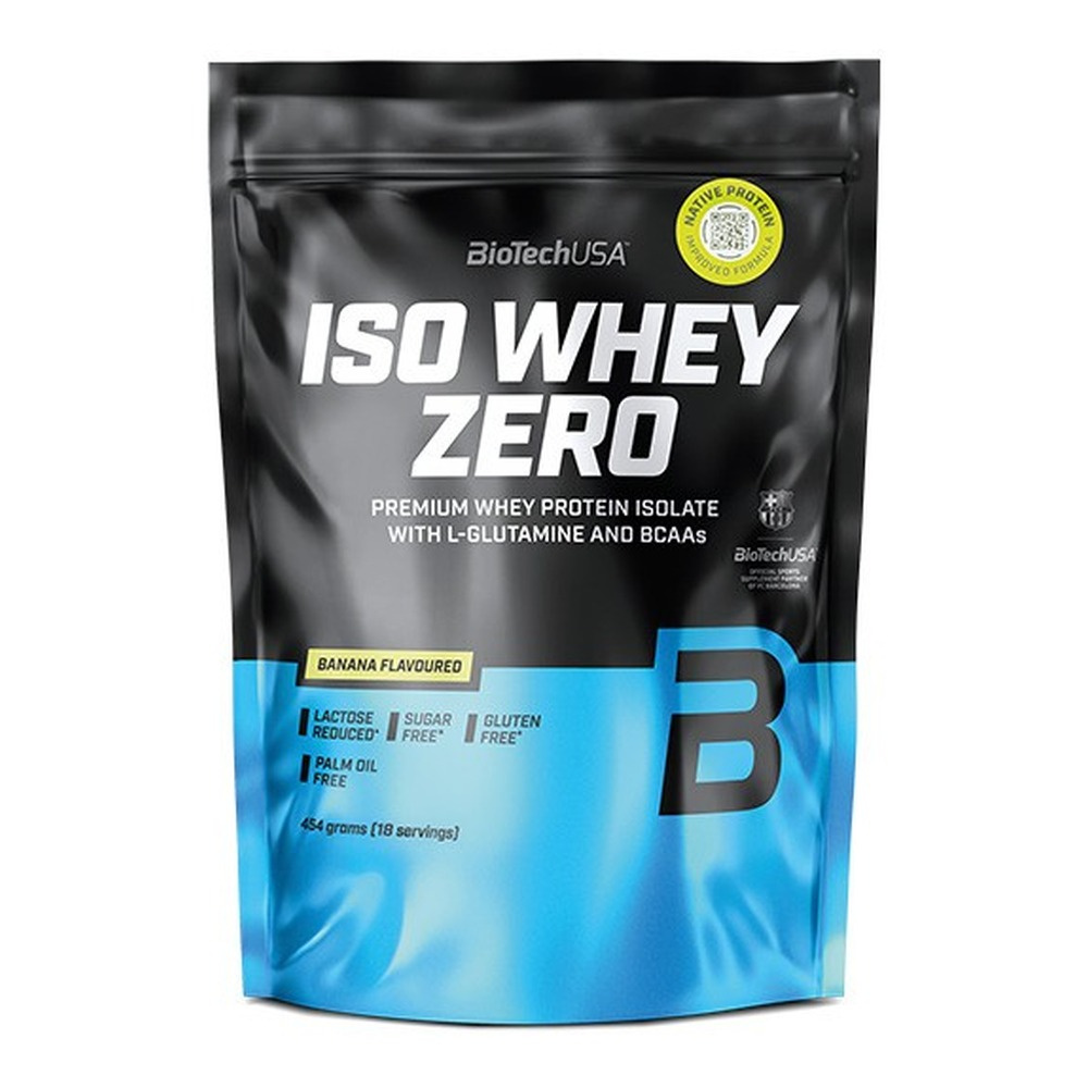 BioTechUSA Iso Whey Zero Izolat białka serwatkowego, Banan 454g