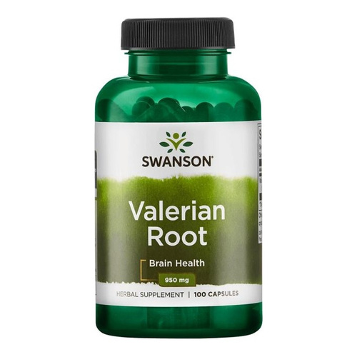 Swanson Valerian Root 475mg Wspomaga Relaks dla Ciała i Umysłu 100 Kapsułek