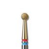 IQ Nails Diamond DuoFrez Nail Drill Bit Smart Gold Line Ball Shape Fine Standard Grit ZRN Coating 001.FM.025Z 1 Piece
