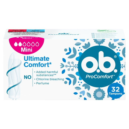 O.B. ProComfort Mini Tampons 32 Pieces