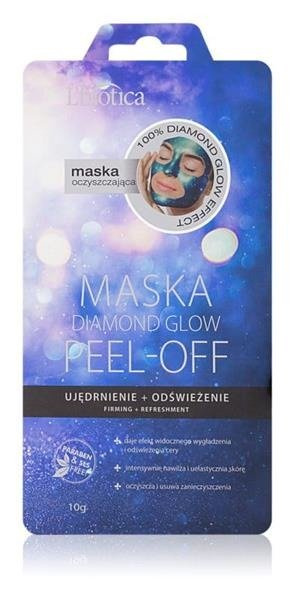 L'BIOTICA Diamond Glow Effect, Maska peel - off Ujędrnienie i odświeżenie