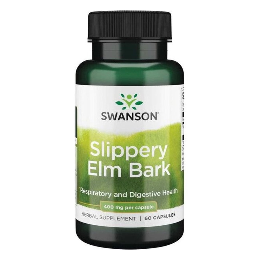 Swanson Slippery Elm Bark 400mg Kora Wiązu 60 Kapsułek