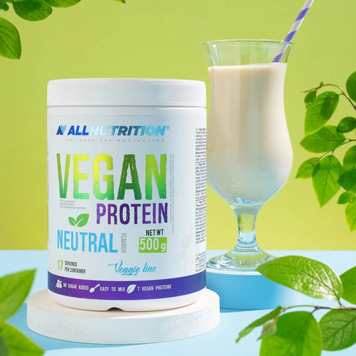 Allnutrition Vegan Protein Wysokobiałkowa Odżywka Vanilla 500g