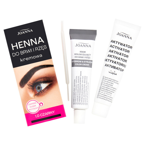 Joanna Henna Kremowa do Brwi i Rzęs 1.0 Czarna 15ml