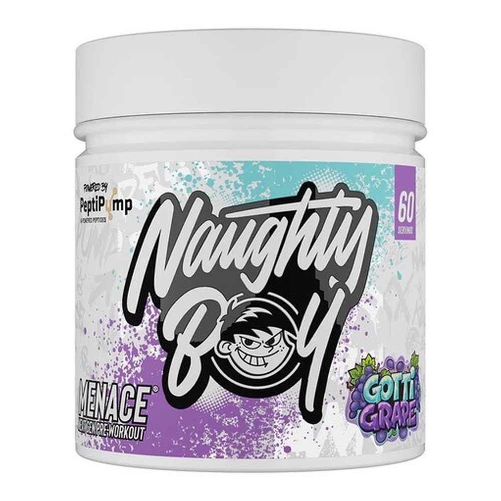 Naughty Boy Menace V2 Gotti Grape Pre-Workout Supplement for Energy Pump and Focus 420g
