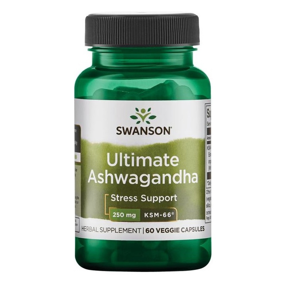 Swanson Ashwagandha Ultimate KSM-66 250mg 60 Capsules
