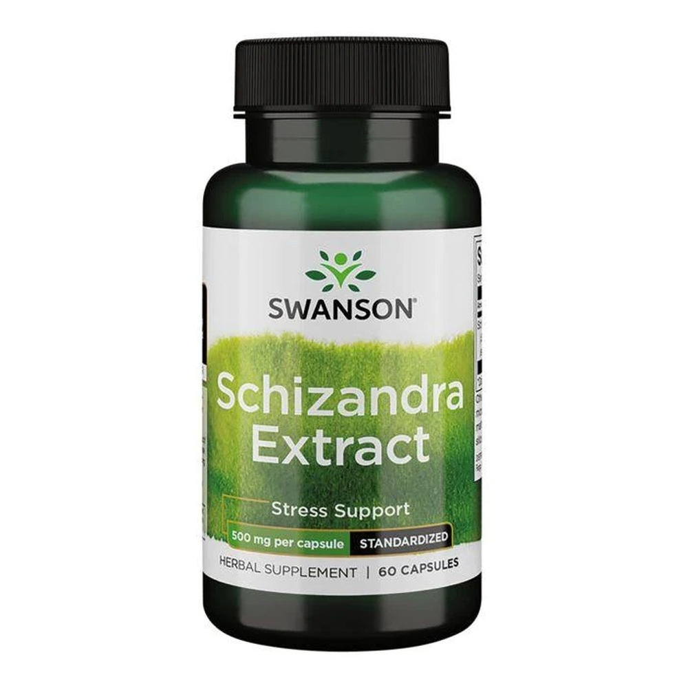 Swanson Schizandra Extract 500mg Cytryniec Chiński 60 Kapsułek