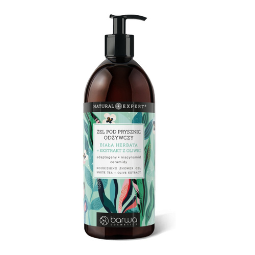 Barwa Natural Expert Odżywczy Żel pod Prysznic Biała Herbata + Ekstrakt z Oliwki 480ml