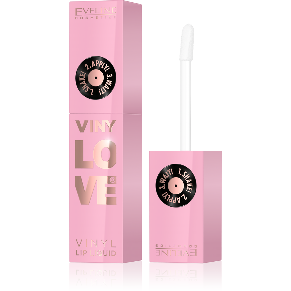 Eveline VinyLove Liquid Vinyl Lipstick with Gloss Effect No. 01 Pinky 4ml