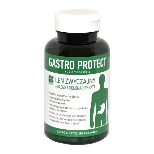 Gastro Protect, len zwyczajny kapsułki, 80szt