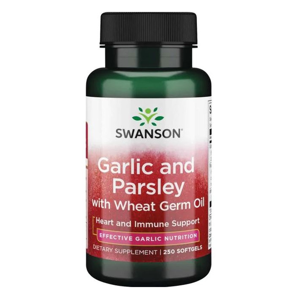 Swanson Garlic and Parsley with Wheat Germ Oil - 250 softgels