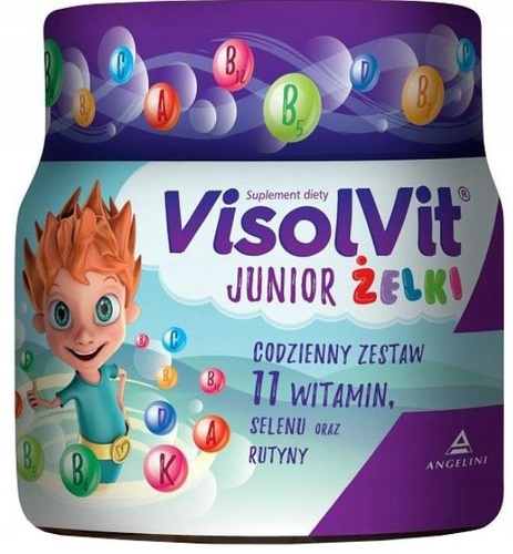 VisolVit Junior żelki 11 witamin smak owocowy