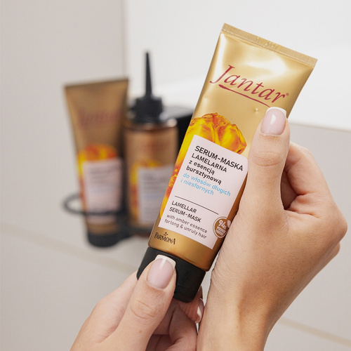 Jantar Lamelarne Serum-Mask with Amber Essence for Long Damaged and Unruly Hair 100ml