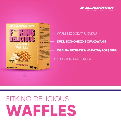 AllNutrition Fitking Delicious Waffles Vanilla 150g