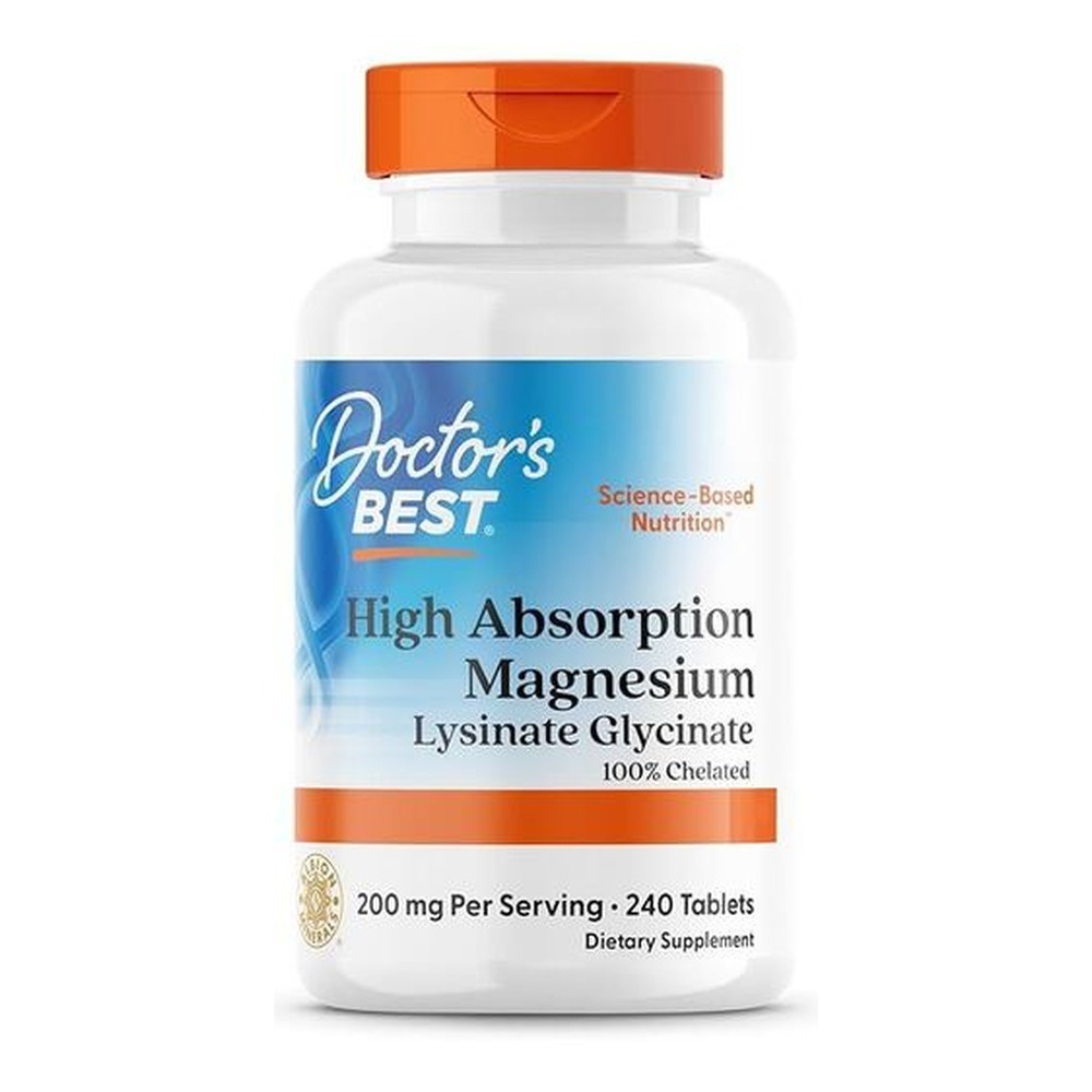 Doctor's Best Magnez High Absorption, 200mg Tabletki 240 tabletek