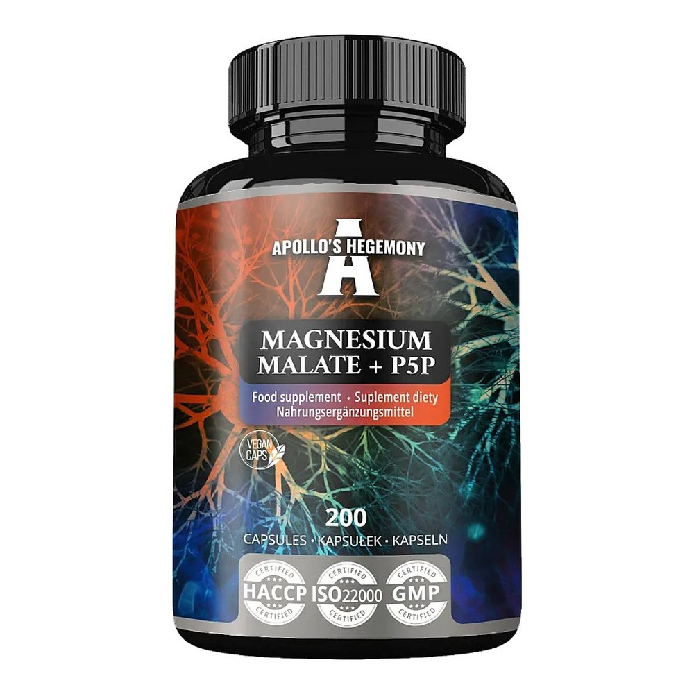 Apollo's Hegemony Magnesium Malate + P5P 200 Capsules