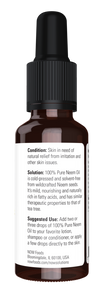 Now Foods Neem Oil 100% Pure 100% Czystego Neemu Oil dla Skóry Podrażnionej 30ml