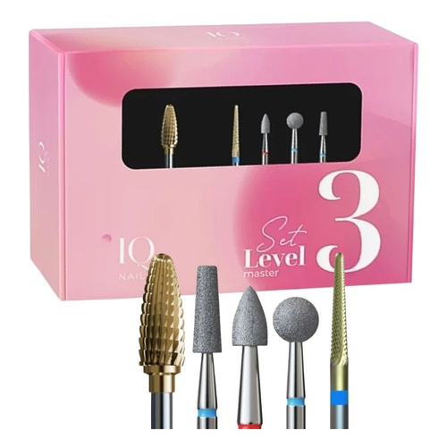 IQ Nails Level 3 Pro Zestaw Frezów dla Ekspertów 5szt