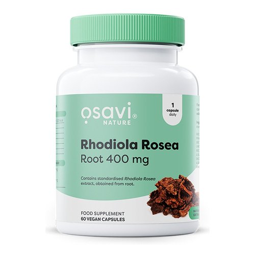 Osavi Rhodiola Rosea Root 400mg for Stress and Vitality 60 Vegan Caps