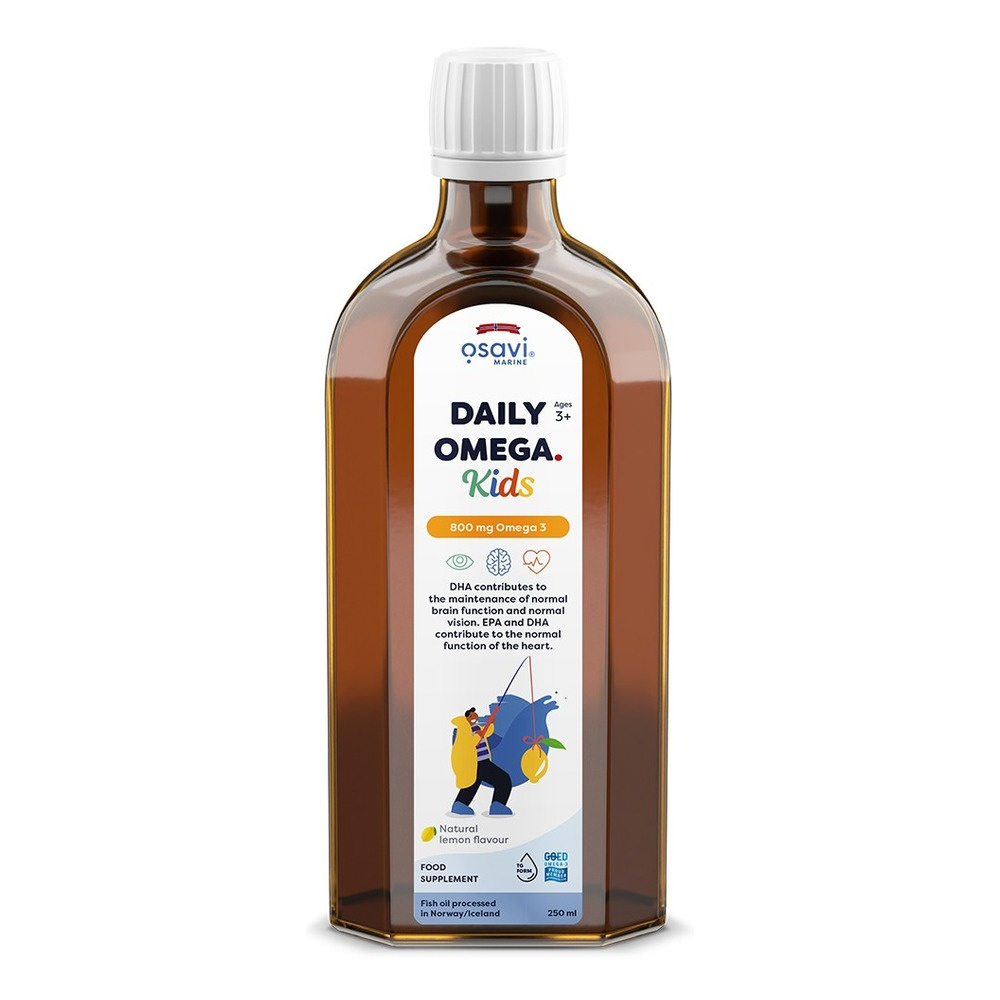Osavi Daily Omega Kids 800mg Omega 3 with Natural Lemon Flavour 250ml