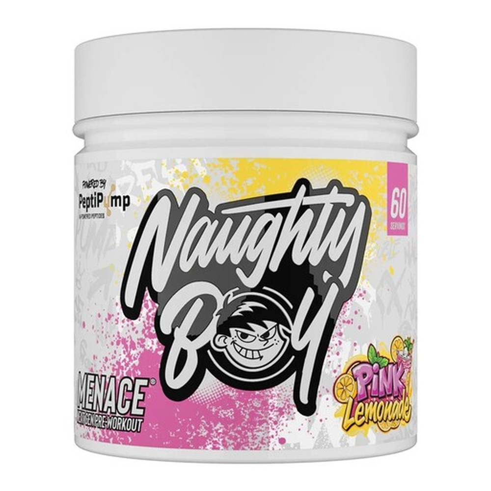 Naughty Boy Menace V2 Pre-Workout For Energy Pump and Focus Pink Lemonade 420g